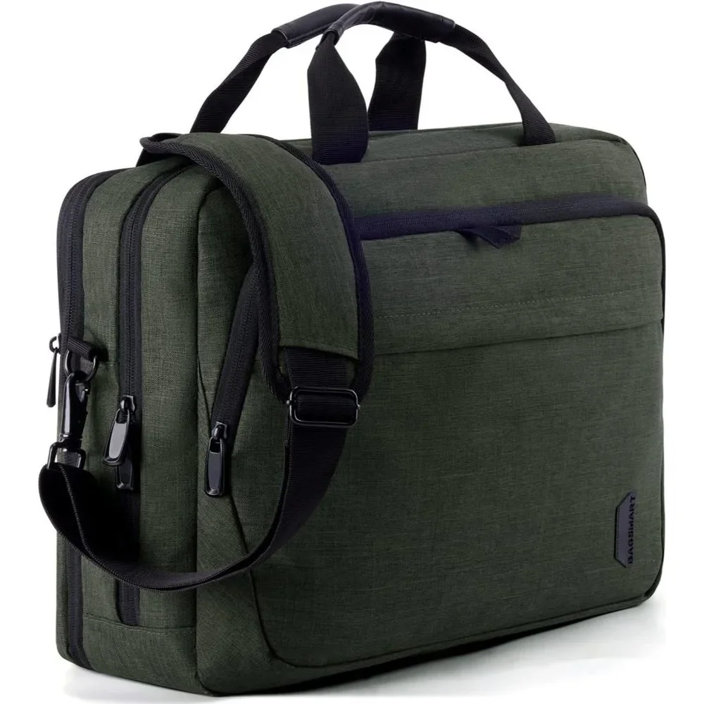 Men's Black ziper Laptop bag 17.1